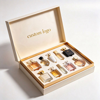 Boîte cadeau de luxe pour flacon de parfum à bille, conception personnalisée, fermeture magnétique, emballage rigide en carton pour le rangement d'un coffret de parfum