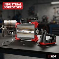 Caméra d'inspection endoscopique NDT avec sonde articulée de 6 mm, écran HD 1080P de 8 pouces, étanche IP67, lumière LED pour l'inspection des soudures