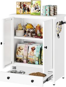 ที่เก็บอาหารสัตว์เลี้ยงแบบดึงออกได้ ชามสแตนเลสคู่ สำหรับสุนัขและแมว ความจุขนาดใหญ่ ทำความสะอาดง่าย อุปกรณ์สำหรับสัตว์เลี้ยงทันสมัย - Product Image 2