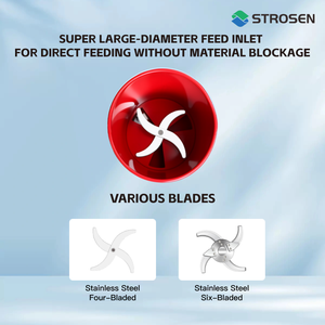 Concasseur polyvalent Strosen pour fruits <span class=keywords><strong>et</strong></span> légumes Broyeur de traitement d'aliments pour animaux d'élevage Broyeur d'équipement d'élevage de chèvres Coupe-paille - Product Image 6