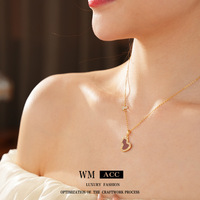 Kalung Liontin Bunga Vintage dari Baja Tahan Karat dengan Pesona Retro Bergaya Cina, Aksesori Fashion Mewah Serbaguna yang Sempurna.