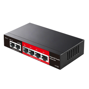 สวิตช์จัดการผ่านคลาวด์ Huoyi 10/100Mbps สวิตช์ PoE 4 พอร์ต พร้อมพอร์ตอัปลิงค์ 100Mbps 2 พอร์ต สำหรับกล้อง Hikvision Dahua - Product Image 3