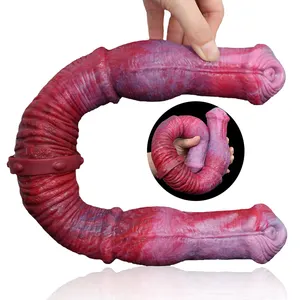 LUUK Neuankömmlinge 2022 Pferd Dildo Doppelkopf Tier Penis Zwei Big Knot Klitoris Stimulieren Dildos für Frauen riesig realistisch