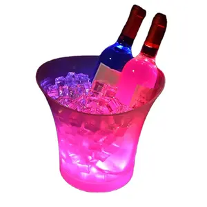 Promotional Plastic Champagne Ice bucket 5L Plastic Multicolor ice bucket Cooler holder