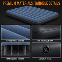 Matelas Gonflable Portable Bestway 671MD 671ME 671MF 671MG en PVC Floqué Personnalisé pour Intérieur et Camping Extérieur