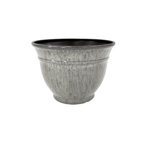 Pot Bunga <span class=keywords><strong>Resin</strong></span> Motif Kayu Ungu Vintage Kaliber Besar untuk Dekorasi Rumah Retro, Cocok untuk Taman Dalam dan Luar Ruangan - Product Image 3