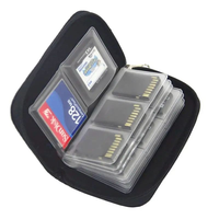 Étui de rangement pour photographie à 22 emplacements, support pour cartes CF/SD//SDHC/MS/DS, pochette de transport, porte-cartes de jeu, porte-cartes mémoire, sac en polyester
