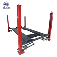 BJS BJS2202 Élévateur de stationnement double couche compact 4T, empileur de voitures hydraulique à quatre poteaux, hauteur de levage 1600 mm, moteur 2,2 kW
