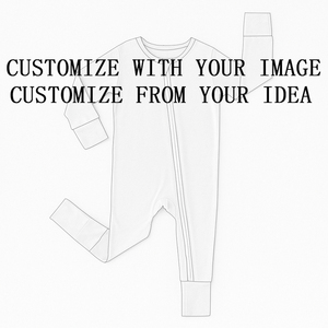 대나무 꽃무늬 아기 롬퍼 파자마 부드러운 신생아 원지 편안한 유아 수면복 통기성 좋은 유아복 0-2세용 - Product Image 5