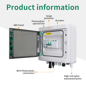 太阳能汇流箱1输入1输出光伏阵列ABS混合锁室外IP65 CE IEC - Product Image 5