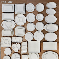 Vaisselle en céramique blanche en gros, stock usine prêt à l'emploi, assiettes, bols et plateaux en porcelaine nordique pour hôtels, restaurants et usage domestique