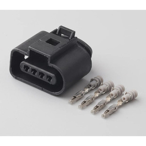 Conector Impermeable de 4 Pines, Plástico Negro IP20 para Sensor de Camión Volkswagen 1J0973704 - Product Image 1