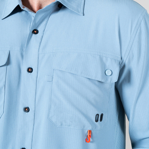 Camisa de <span class=keywords><strong>Senderismo</strong></span> Informal Transpirable con Protección Solar Personalizada de Fábrica, Camisas de Pesca de Secado Rápido de Poliéster <span class=keywords><strong>para</strong></span> Hombre - Product Image 3