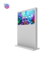 Écran d'affichage numérique LCD 4K haute luminosité de 65,75,86 pouces avec écran tactile intelligent