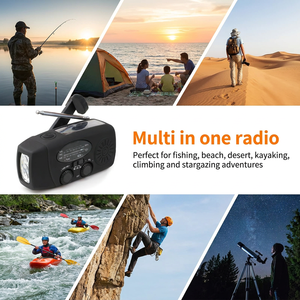 <span class=keywords><strong>Radio</strong></span> météo manuelle à manivelle et solaire 2000 mAh pour les pannes de courant prolongées - Product Image 4