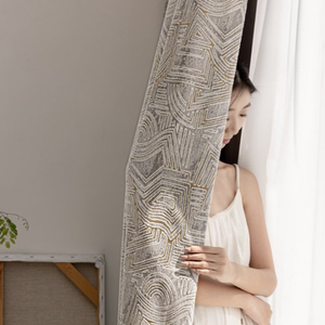 <span class=keywords><strong>Tende</strong></span> di Lusso Personalizzate per Finestre alla Francese, <span class=keywords><strong>Tende</strong></span> Oscuranti con <span class=keywords><strong>Pieghe</strong></span> <span class=keywords><strong>a</strong></span> Pizzico per Soggiorno, Tessuto Stampato in Stile Moderno - Product Image 6