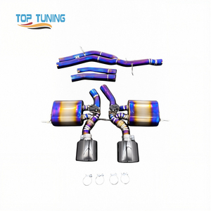 Sistema de Escape Catback de Aleación de Titanio para <span class=keywords><strong>Porsche</strong></span> Cayenne <span class=keywords><strong>Macan</strong></span> <span class=keywords><strong>2.0</strong></span> 3.0 3.6T 4.8 Turbo, Escape Valvetronic con Control Remoto - Product Image 1