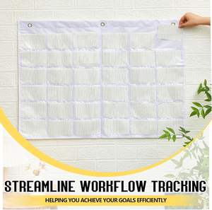 ที่ใส่บัตร36ช่องกระเป๋าใส่บัตรที่แขวนติดผนังสำหรับ<span class=keywords><strong>ตู้</strong></span><span class=keywords><strong>เสื้อผ้า</strong></span><span class=keywords><strong>ว</strong></span>ัสดุอ๊อกฟอร์ดง่ายต่อการจัดระเบียบ - Product Image 4