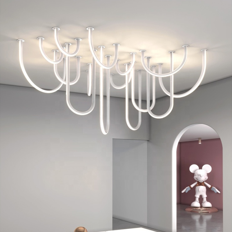 Modern LED Chandelier Pendant Lights for Living Room & Bedroom Customizable Materials Dimmable Home Lighting · image 6