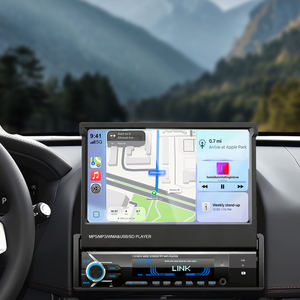 SEMAITU 7 POUCES <span class=keywords><strong>Motorisé</strong></span> Simple <span class=keywords><strong>Din</strong></span> Flip Out Écran Tactile <span class=keywords><strong>Autoradio</strong></span> <span class=keywords><strong>avec</strong></span> Sans Fil Apple Carplay Android Auto bluetooth <span class=keywords><strong>Autoradio</strong></span> - Product Image 1