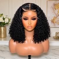 Perruques Courtes Bob Frisées Kinky en Cheveux Humains en Gros, Perruques Lace Front en Cheveux Humains pour Femmes Noires, Perruque Frontale HD en Cheveux Humains, Fournisseur de Perruques en Cheveux Humains