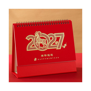 Calendrier de bureau 2027 avec impression de logo personnalisée pour usage professionnel - Product Image 4