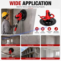 Machine à enduire le ciment et le mortier 220V 110V, machine à projeter le ciment, état neuf, outil de plâtrage avec lampe LED et perche télescopique