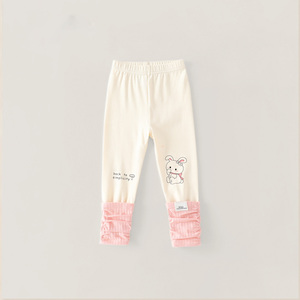 Stile dolce primavera e autunno abbigliamento per bambini ragazze pantaloni elastici cartone animato <span class=keywords><strong>Leggings</strong></span> stampati per bambine - Product Image 2