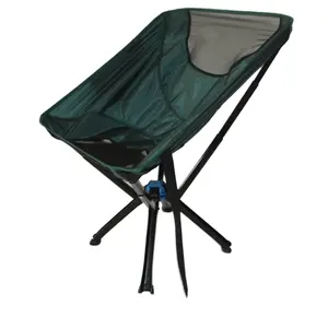 Nouvelle chaise de lune en alliage d'aluminium chaise de camping et de parc pliante à ouverture rapide tissu en nylon pratique et de petite taille