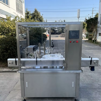Línea de Producción de Llenado de Productos Químicos en Frascos de Vidrio Eléctricos, Máquina de Lavado, Llenado, Tapado y Etiquetado de Alta Precisión Accionada por Motor