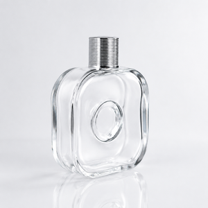 Botella <span class=keywords><strong>de</strong></span> Vidrio Transparente Cuadrada para Licores, Diseño Ergonómico Personalizado, Botella para Whisky, Licores y Bebidas Espirituosas con Cuello Prensado - Product Image 3