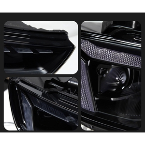 Phares d'origine pour Audi A3 2013-2016, ensemble de phares LED avec lentille de projecteur, feux de jour séquentiels et clignotants. - Product Image 6