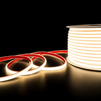 Bande lumineuse LED COB flexible, découpable, étanche IP65, 3000K 4000K 6000K, 220V 288LED/M, blanc chaud, pour décoration de Noël extérieure