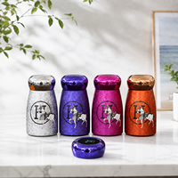 Gourde isotherme portable en acier inoxydable personnalisable avec affichage LED de la température – Bouteille LED mignonne en forme de champignon
