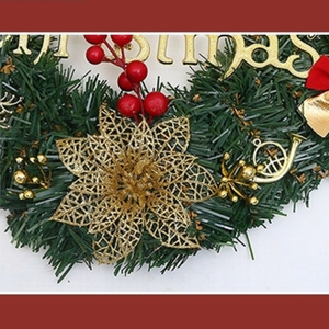 Guirlande <span class=keywords><strong>de</strong></span> Noël artificielle rouge <span class=keywords><strong>d</strong></span>'hiver, guirlande <span class=keywords><strong>de</strong></span> Noël pour <span class=keywords><strong>porte</strong></span> <span class=keywords><strong>d</strong></span>'<span class=keywords><strong>entrée</strong></span>, <span class=keywords><strong>d</strong></span>écoration <span class=keywords><strong>de</strong></span> Noël pour la maison - Product Image 5