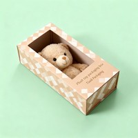 Venta al por mayor barato corrugado plegable brillante laminado caja de papel oso de peluche de juguete de Control remoto caja de embalaje del coche