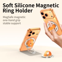 Soporte de Anillo Magnético de Silicona Personalizable de Fábrica OEM ODM, Soporte Giratorio 360° para Teléfono, Soporte de Anillo para Dedo, Uso Versátil