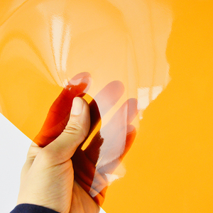 Tấm Rèm <span class=keywords><strong>Pvc</strong></span> Màu Cam Trong Suốt Mềm Mại Tùy Chỉnh Giá Nhà Máy - Product Image 3