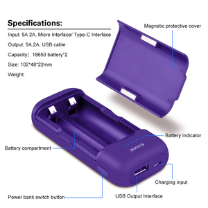 Cargador Portátil <span class=keywords><strong>DE</strong></span> Stock <span class=keywords><strong>de</strong></span> Carga Rápida <span class=keywords><strong>de</strong></span> 20000 mAh para Teléfonos Móviles con Interfaz <span class=keywords><strong>de</strong></span> Salida Tipo-C y USB, Cargador <span class=keywords><strong>de</strong></span> Batería 18650 - Product Image 2