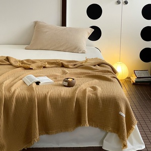 Mantas de Gasa para Adultos de Alta Calidad, <span class=keywords><strong>4</strong></span> Capas, Ligeras, Tamaño King, Color Liso Personalizado, Mantas Grandes de Muselina de Algodón - Product Image 6