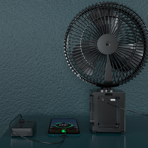 Ventilador de Circulación Recargable para el Hogar, Ventilador de Escritorio Silencioso con Temporizador, Telescópico, con Cabezal Oscilante y Control Remoto - Product Image 4