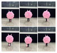Costume gonflable publicitaire professionnel en forme de nuage de dessin animé pour événements, tenue gonflable publicitaire personnalisée en peluche pour la marche