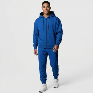 Conjunto Deportivo Unisex 2026, Sudadera con Capucha 100% Algodón, Ropa Deportiva para Gimnasio, Correr, Deportes de Invierno, Chándal Transpirable de Talla Grande para Hombre - Product Image 1