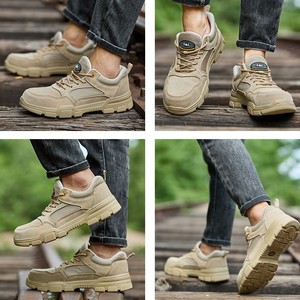 รองเท้าเซฟตี้หนังวัวแท้ ยี่ห้อหนิว กัง หวัง ป้องกันนิ้วเท้าด้วยเหล็ก ระบายอากาศได้ดี แบบหุ้มข้อต่ำ สำหรับผู้ชาย เหมาะสำหรับงานเชื่อมโลหะในอุตสาหกรรม - Product Image 3