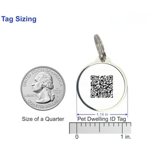 Etiqueta de Identificación NFC para Mascotas con Código QR y URL Programables, Personalizable con Logotipo, para Perros/Gatos - Product Image 3