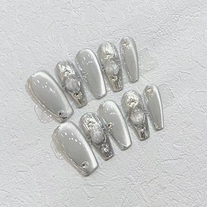 Silver-Long coffin