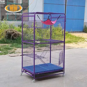 Cage d'élevage de lapin en métal brasé, 3 couches, pour élevage industrielle et agriculture