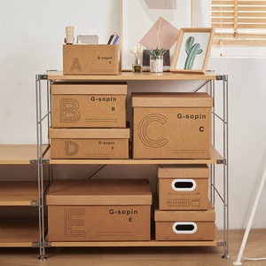 Tùy chỉnh nhiệm vụ nặng nề sóng vận chuyển hộp Tạp Chí tập tin lưu trữ tài liệu lưu trữ Kraft bao bì hộp - Product Image 5