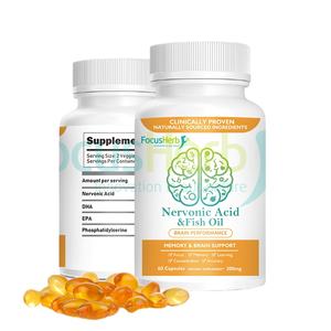 Suplemento de Aceite de Pescado Omega 3 FocusHerb para la Salud Cerebral, Ácido Nervónico en Cápsulas Blandas - Product Image 1