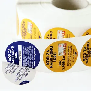 Etiqueta Fabricação de Múltiplas Camadas de Adesivos Personalizados Adesivos para Embalagem